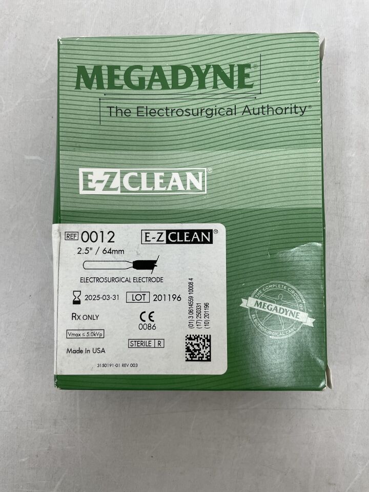 12 - ETHICON - MEGADYNE E-Z CLEAN Electrosurgical Electrode, (BX/12) - ( Expiry Date: 2025-03-31 )