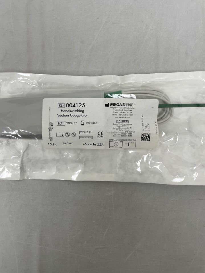 4125 - ETHICON - MEGADYNE Handswitching Suction Coagulator, (EA) - ( Expiry Date: 2025-01-31 )