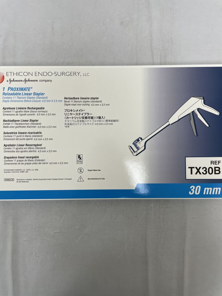 TX30B - ETHICON - Proximate Linear Stapler with Blue Reload, 30 mm Size, (BX/1) - ( Expiry Date: 2025-03-31 )
