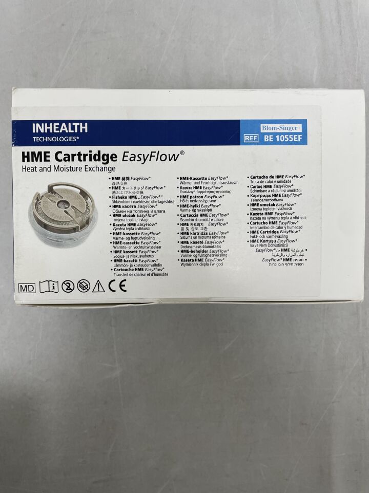 BE1055EF - FREUDENBERG MEDICAL - HME Cartridge EasyFlow, Heat and Moisture Exchange , (30/BX) - ( Expiry Date: 2024-09-08 )