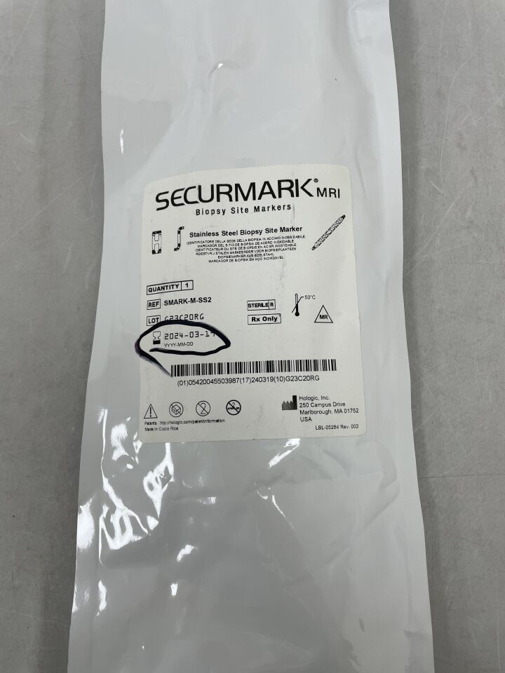 SMARK-M-SS2 - HOLOGIC - SecurMark MRI Stainless Steel Biopsy Site Marker, (EA) - ( Expiry Date: 2024-03-19 )