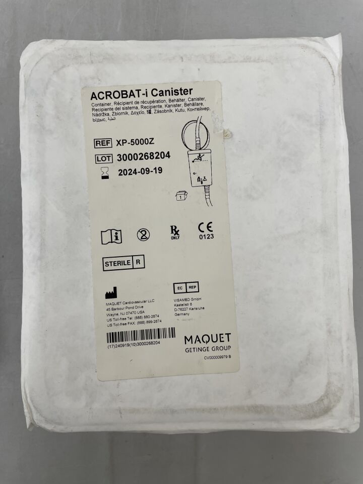 XP-5000Z - MAQUET - ACROBAT-i Canister, (Canister Only), (EA) - ( Expiry Date: 2024-09-19 )
