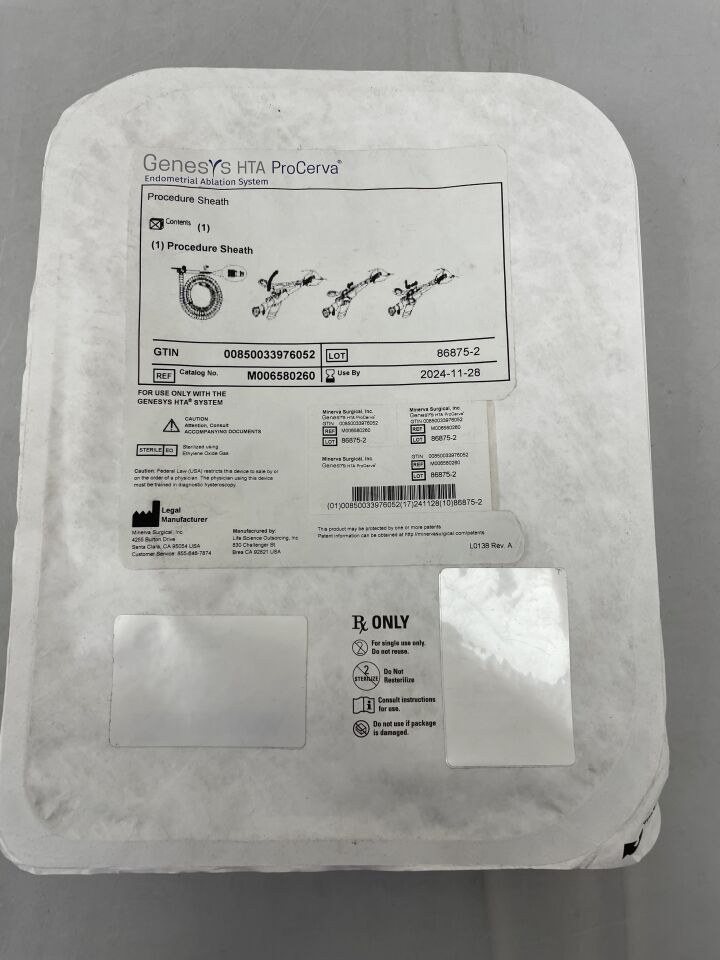 M006580260 - MINERVA - Genesys HTA ProCerva Endometrial Ablation System, (EA) - ( Expiry Date: 2024-11-28 )