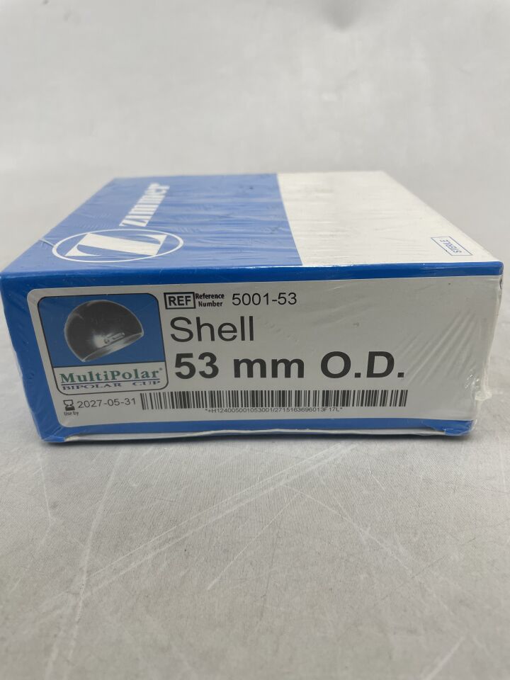 5001-53 - ZIMMER - MultiPolar BiPolar Cup, Shell, 53mm , ( BX/1 ) - ( Expiry Date : 2027-05-31 )