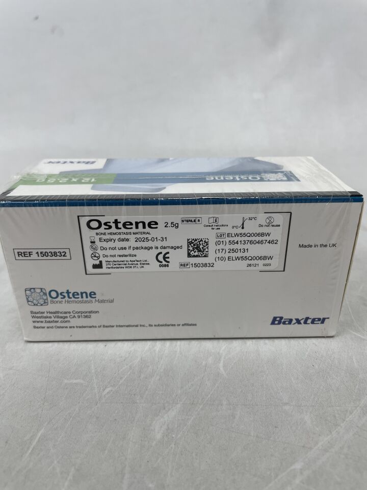 1503832 - BAXTER - ostene bone hemostasis material 2.5g, () - ( Expiry Date: 2025-01-31 )
