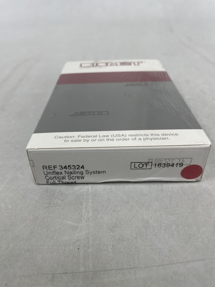 345324 - BIOMET - Uniflex Nailing System, Cortical Screw, Full Thread, 4.5 x 24mm, (BX/1) - ( Expiry Date: 2019-01-01 )