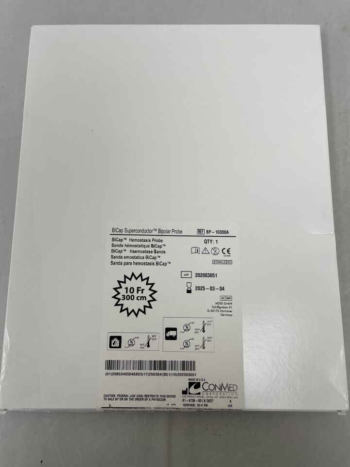 BP-10300A - CONMED - BiCap Multi-Electrode Bipolar Hemostasis Probe 10F x 300cm, (BX/1) - ( Expiry Date: 2025-03-04 )