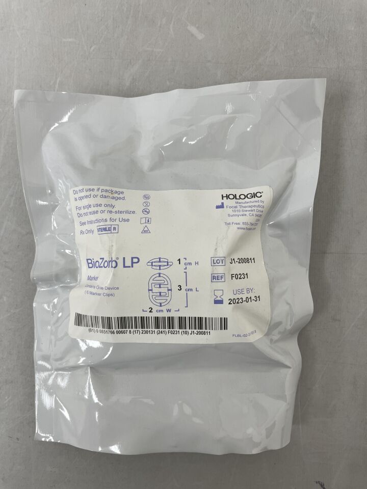 F0231 - FOCAL THERAPEUTICS - Focal Therapeutics BioZorb Marker, 3 L x 2 W x 1 cm H, (EA) - ( Expiry Date: 2023-01-31 )