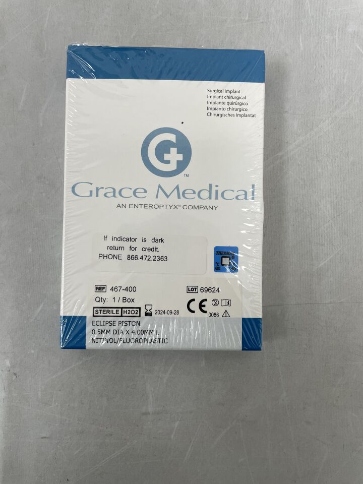 467-400 - GRACE MEDICAL - Eclipse Nitinol/FLPL Piston 0.5mm x 4mm, (BX/1) - ( Expiry Date: 2024-09-28 )