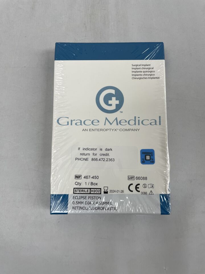 467-450 - GRACE MEDICAL - ECLIPSE PISTON, 0.5mm x 4.50mm, Nitinol/Fluoroplastic, (BX/1) - ( Expiry Date: 2024-10-28 )