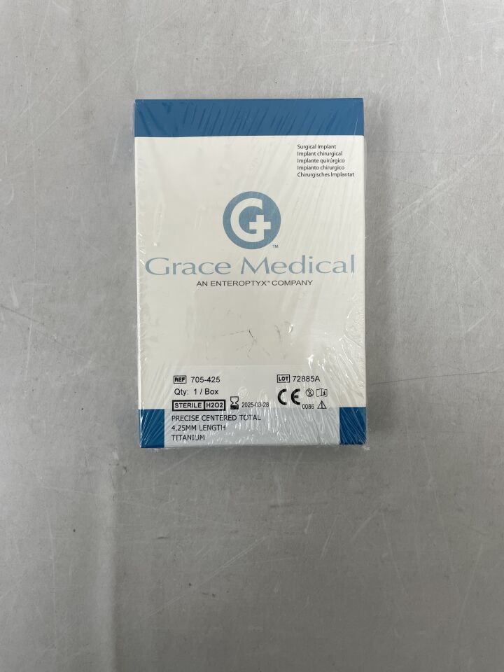 705-425 - GRACE MEDICAL - PRECISE CENTERED, 4.25mm, Titanium, (BX/1) - ( Expiry Date: 2025-03-28 )