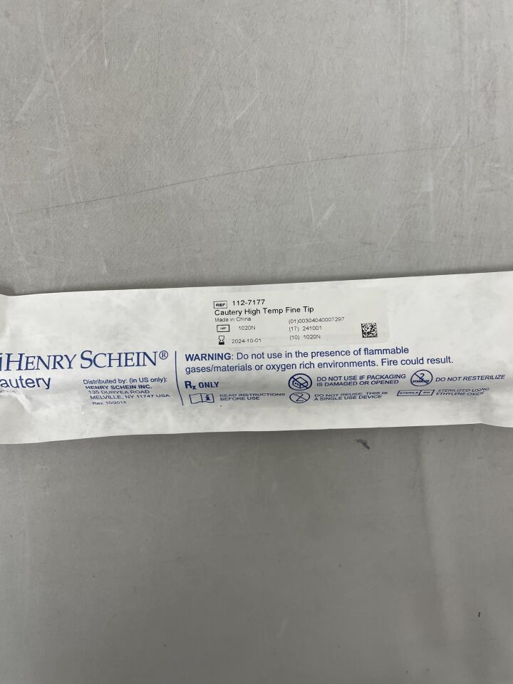 1127177 - HENRY SCHEIN - Cautery Hi-Temp, Fine Tip, (EA) - ( Expiry Date: 2024-10-01 )