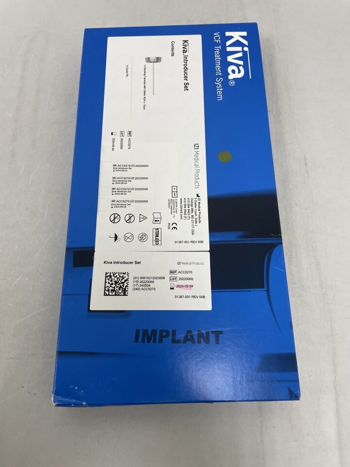 ACC5270 - IZI MEDICAL - KIVA INTRODUCER SET, 6G x 15cm, (BX/1) - ( Expiry Date: 2024-05-04 )