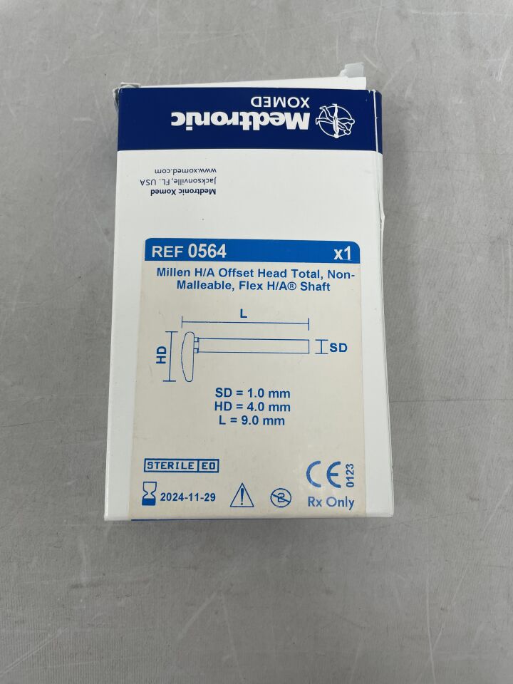 564 - MEDTRONIC - Millen Flex H/A Thin Offset Head Total Non-Malleable, (BX/1) - ( Expiry Date: 2024-11-29 )