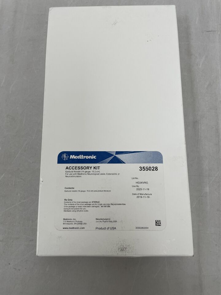 355028 - MEDTRONIC - Accessory Kit: Epidural Needle, 14G, (BX/1) - ( Expiry Date: 2023-11-19 )
