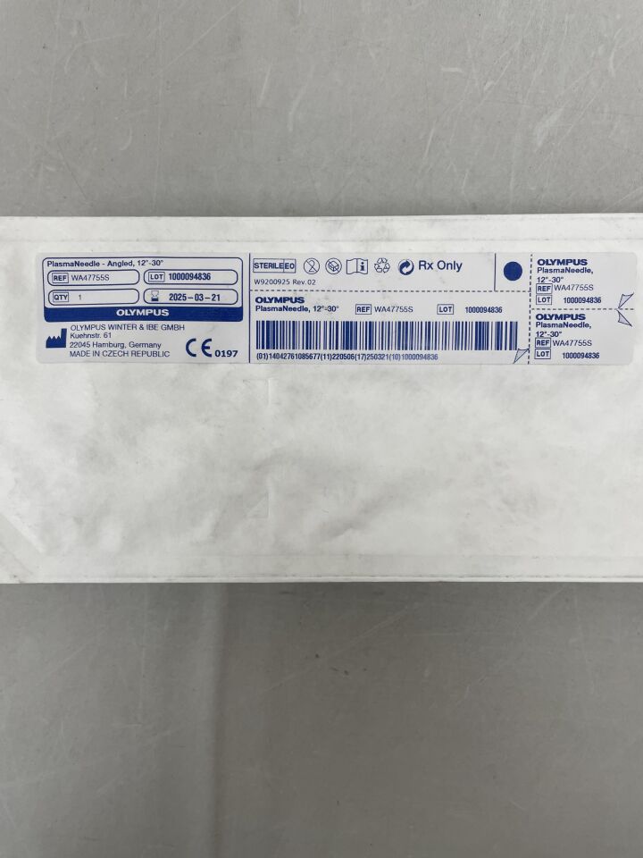 WA47755S - OLYMPUS - PlasmaNeedle, Angled, 12-30 Degrees, (EA) - ( Expiry Date: 2025-03-21 )