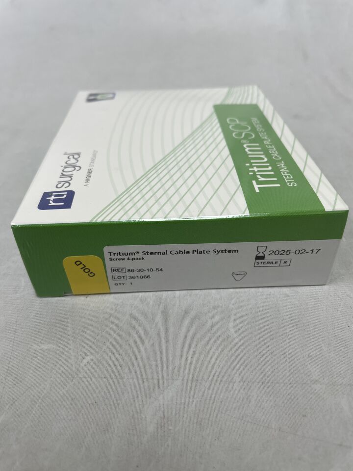 86-30-10-S4 - PIONEER SURGICAL - Tritium Sterbal Cable Plate System, 3.0mm X 10mm, Screw 4 Pack, (BX/1)