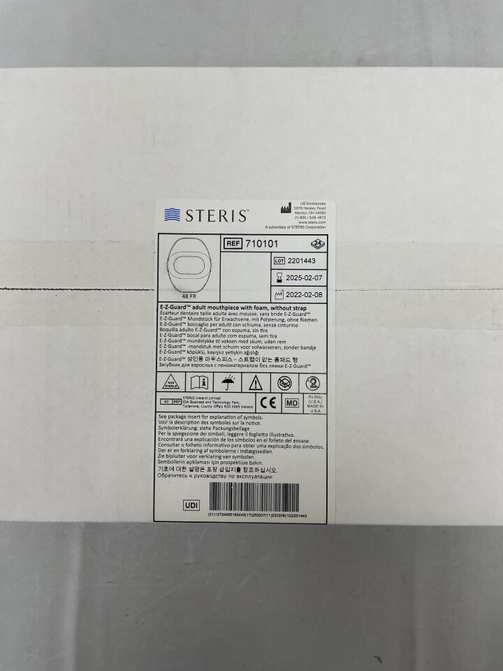 710101 - STERIS - E-Z Guard Adult Mouthpiece & Foam, (BX/24) - ( Expiry Date: 2025-02-07 )
