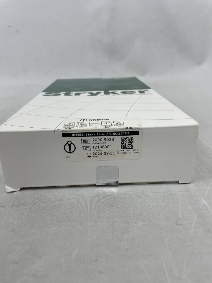 2090-9028 - STRYKER - Imbibe Bullet Tip Bone Marrow Aspiration Needle, 11G x 6 in. Length, (BX/1) - ( Expiry Date: 2024-08-31 )
