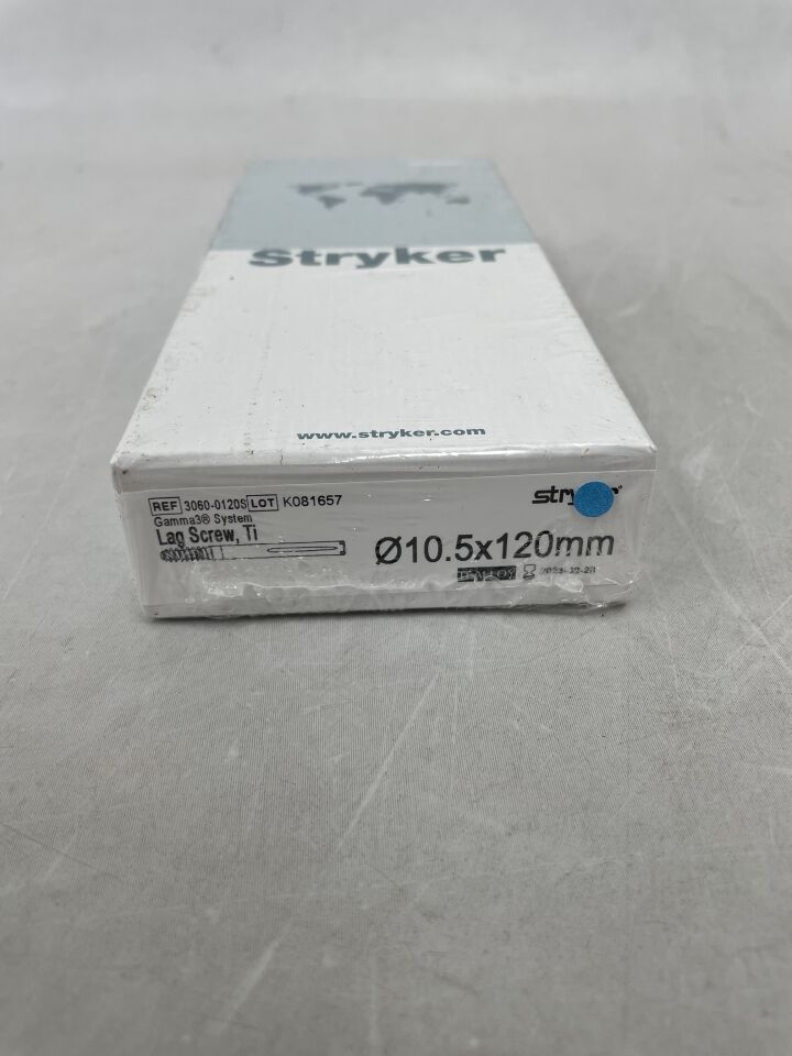 3060-0120S - STRYKER - Gamma3 System Lag Screw, Ti, 10.5 x 120mm, (BX/1) - ( Expiry Date: 2023-02-28 )