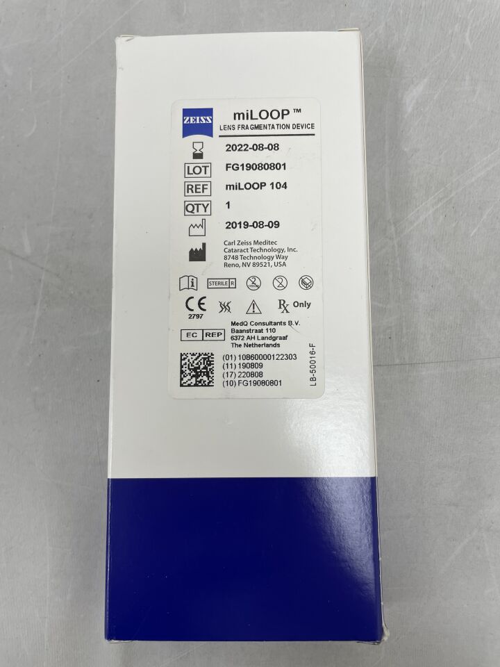 miLOOP 104 - ZEISS - Lens Fragmentation Device, (BX/1) - ( Expiry Date: 2022-08-08 )
