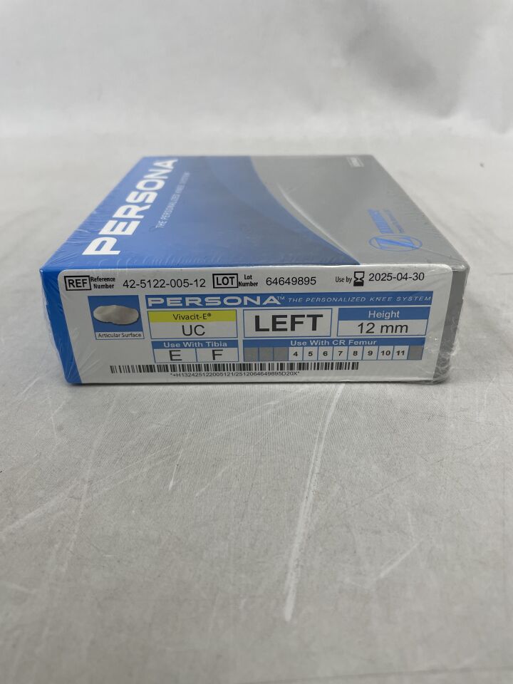 42-5122-005-12 - ZIMMER - PERSONA Vivacit-E UC Knee System, Left, 12mm, (BX/1) - ( Expiry Date: 2025-04-30 )