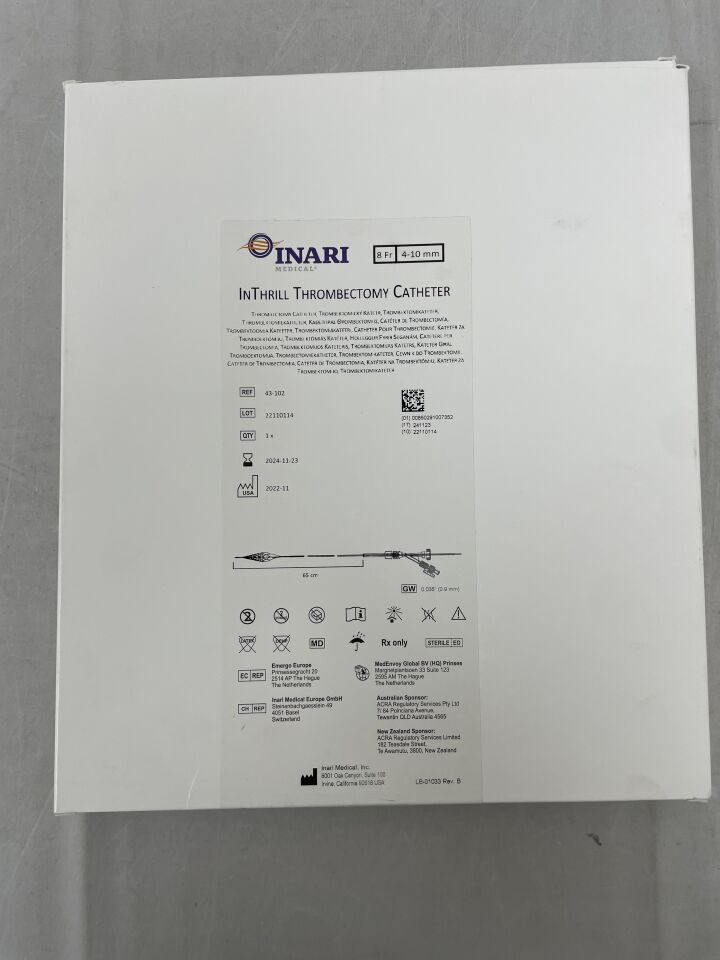 43-102 - INARI MEDICAL - InThrill Thrombectomy Catheter, (BX/1) - ( Expiry Date: 2024-11-23 )