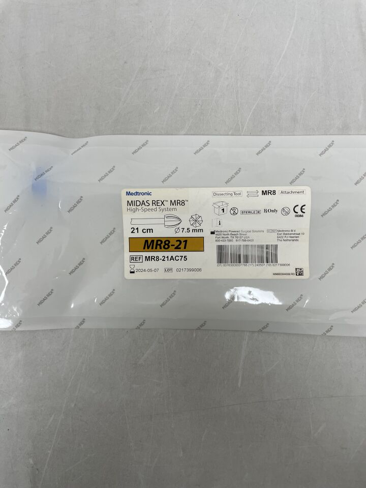 MR8-21AC75 - MEDTRONIC - Midas Rex MR8 Fluted Acorn Cutting Burr, 7.5 x 9.4mm, (EA) - ( Expiry Date: 2024-05-07 )