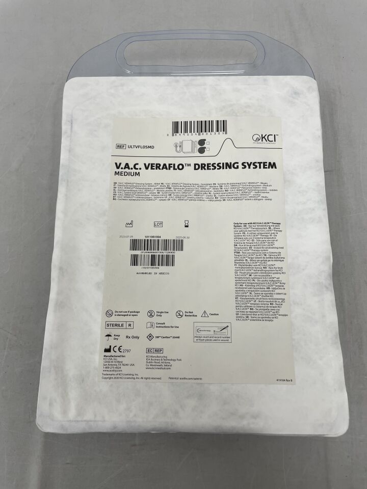 ULTVFL05MD - KCI - V.A.C. VeraFlo Dressing System, Medium , ( EA ) - ( Expiry Date : 2025-06-30 )