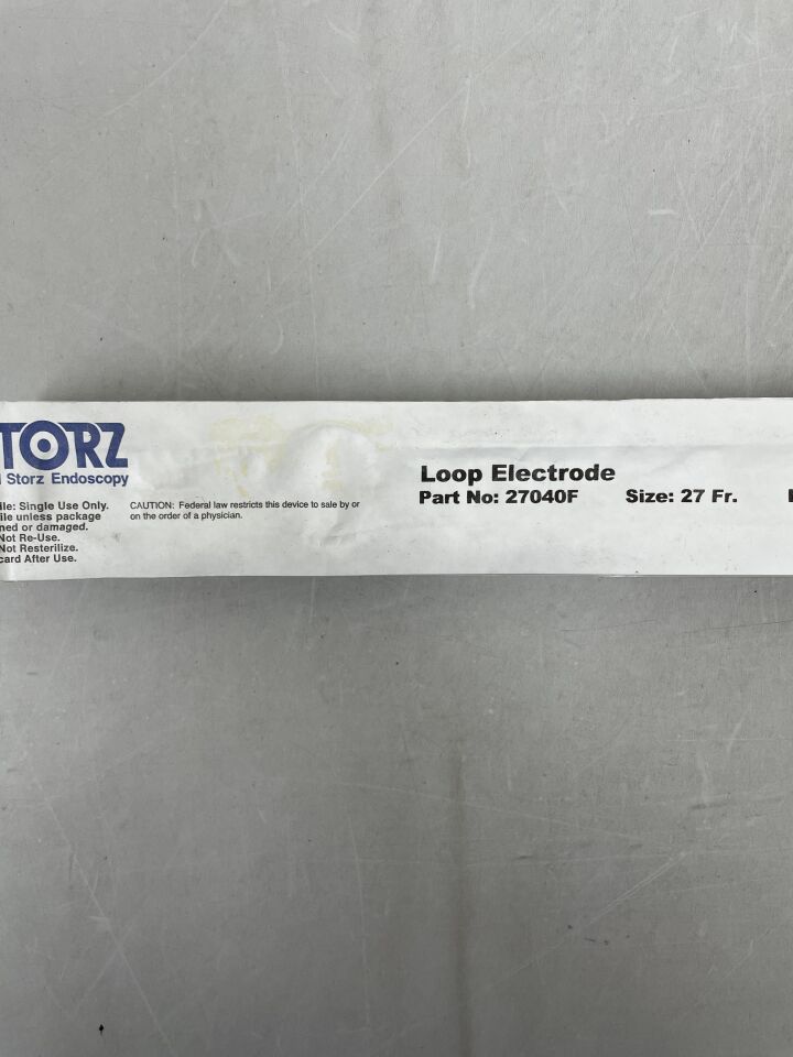 27040F - STORZ - Monopolar Cutting Loop Electrode, 27 Fr , ( EA ) - ( Expiry Date : 2099-12-31 )