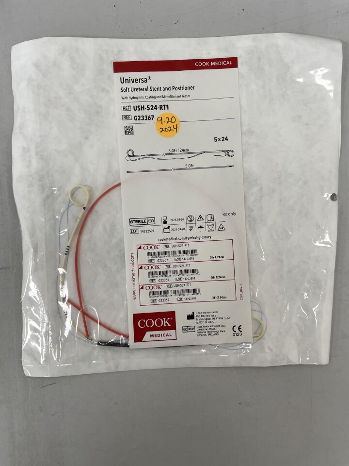 G23367 - COOK - Universa Soft Ureteral Stent & Positioner 6Fr x 26cm, (EA) - ( Expiry Date: 2024-09-20 )