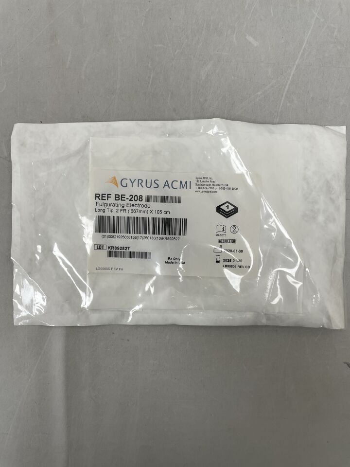 BE-208 - GYRUS ACMI - Bugbee Fulgurating Electrode, Long Tip 2F x 105cm, (EA) - ( Expiry Date: 2025-01-30 )