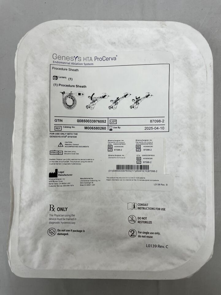 M006580260 - MINERVA - Genesys HTA ProCerva Endometrial Ablation System, (EA) - ( Expiry Date: 2025-04-10 )