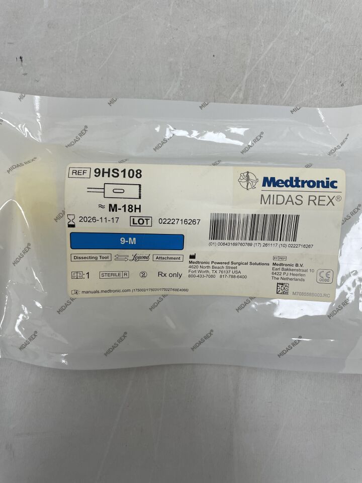 9HS108 - MEDTRONIC - Midas Rex Legend Hole Saw 9cm x 10.8mm, 33.0mm Head Length , ( EA ) - ( Expiry Date : 2026-11-17 )