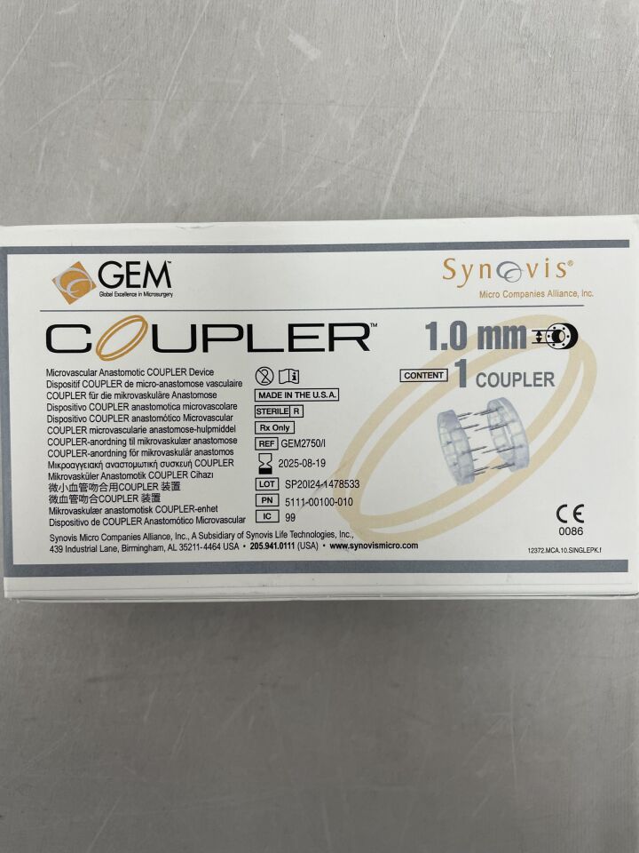 GEM2750 I - SYNOVIS - GEM Coupler, 1.0mm , ( BX/1 ) - ( Expiry Date : 2025-08-19 )