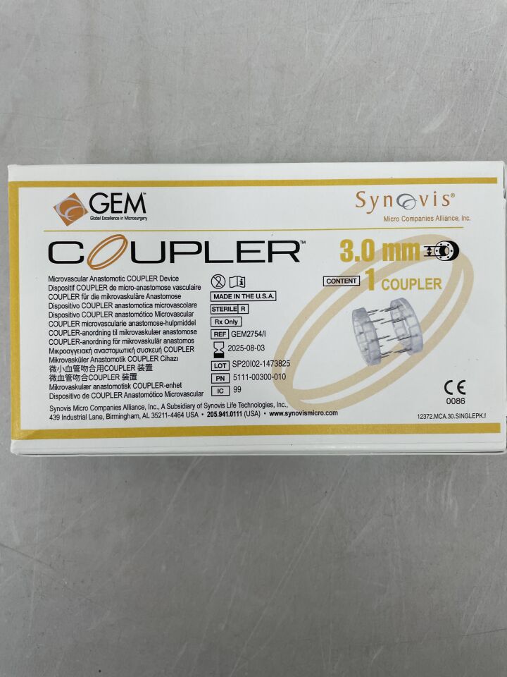 GEM2754 I - SYNOVIS - GEM Coupler, 3.0mm , ( BX/1 ) - ( Expiry Date : 2025-08-03 )