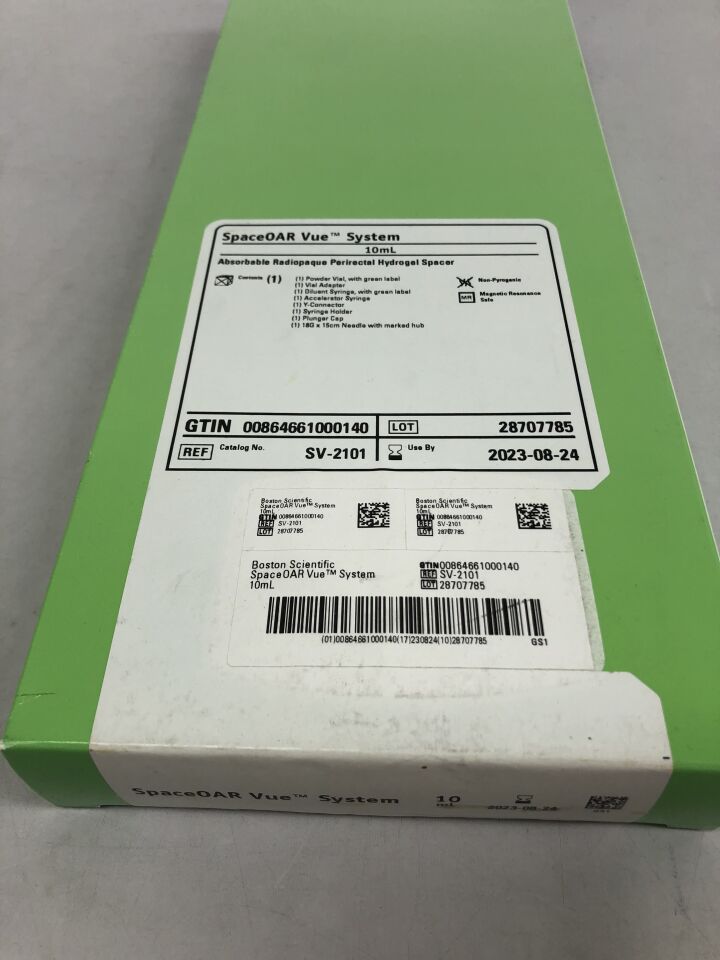 SV-2101 - BOSTON SCIENTIFIC - SpaceOAR Vue System, Absorbable Radiopaque Perirectal Hydrogel Spacer, 10mL, (BX/1) - ( Expiry Date: 2024-06-06 )