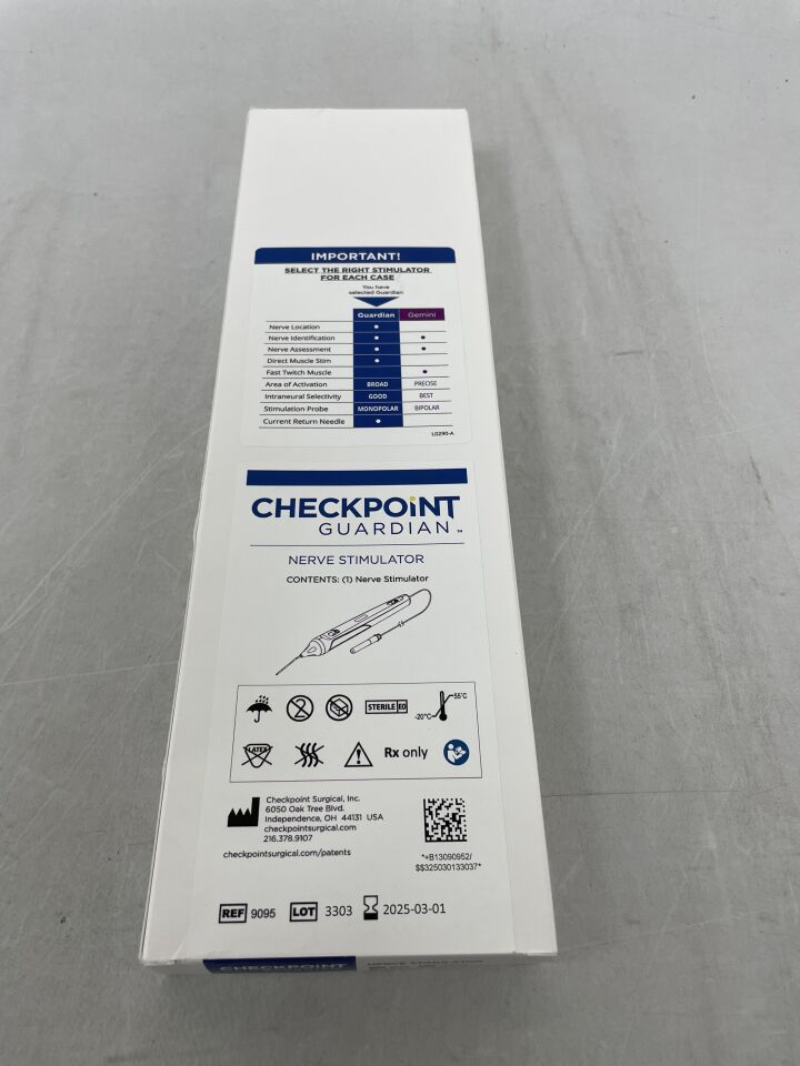 9095 - CHECKPOINT - Nerve Stimulator / Locator, (BX/1) - ( Expiry Date: 2025-03-01 )