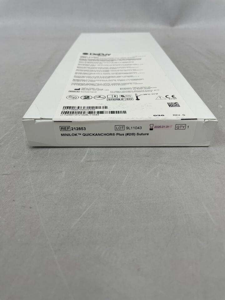 212853 - DEPUY - Minilok QuickAnchor Plus PLA Suture Anchor, Size - 2-0, 2.3 x 5 mm, (BX/1) - ( Expiry Date: 2025-01-31 )