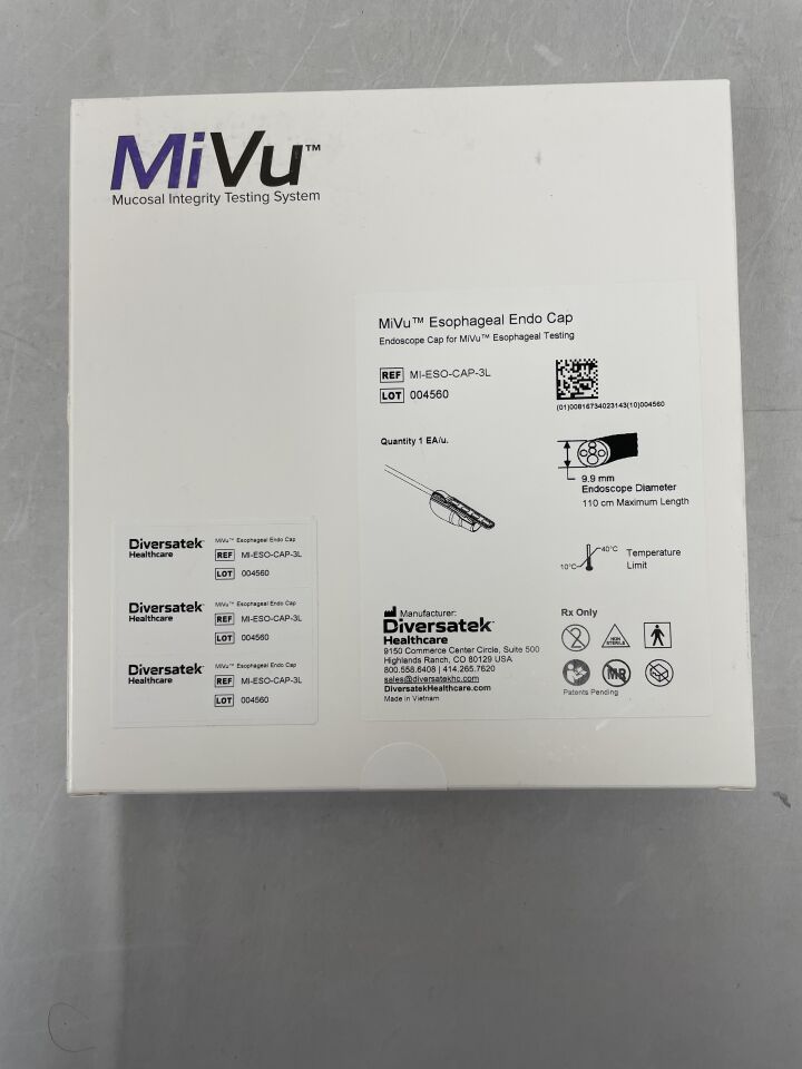 MI-ESO-CAP-3L - DIVERSATEK - MiVu Esophageal Endo Cap, 9.9mm x 110cm, (BX/1) - ( Expiry Date: 2024-05-31 )