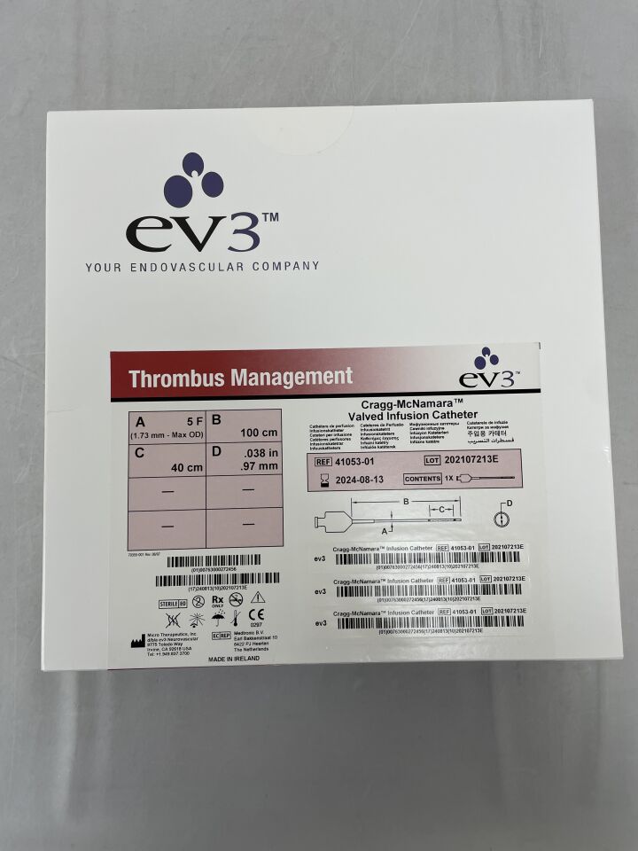 41053-01 - EV3 - ev3 Cragg-McNamara Valved Infusion Catheter 5F x 100cm x 40cm, (BX/1) - ( Expiry Date: 2024-08-13 )