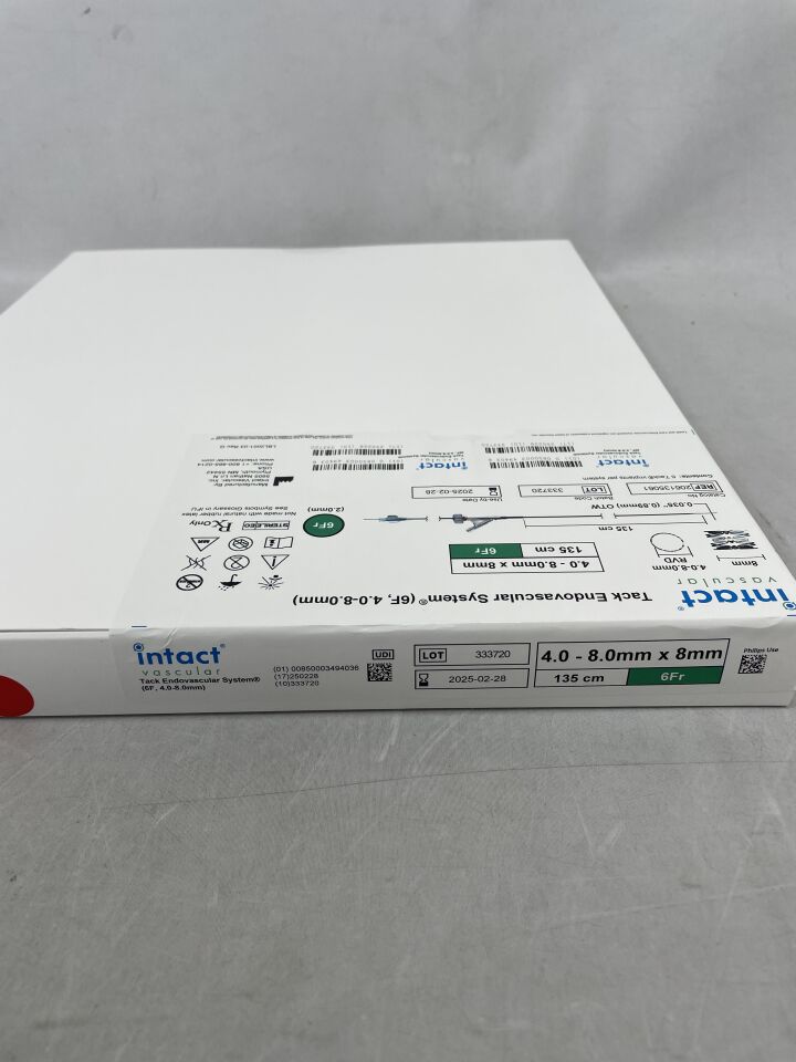 206135061 - INTACT VASCULAR - Intact Tack Endovascular System, 4.0-8.0mm x 8mm, 135cm, 6F, (BX/1) - ( Expiry Date: 2025-02-28 )