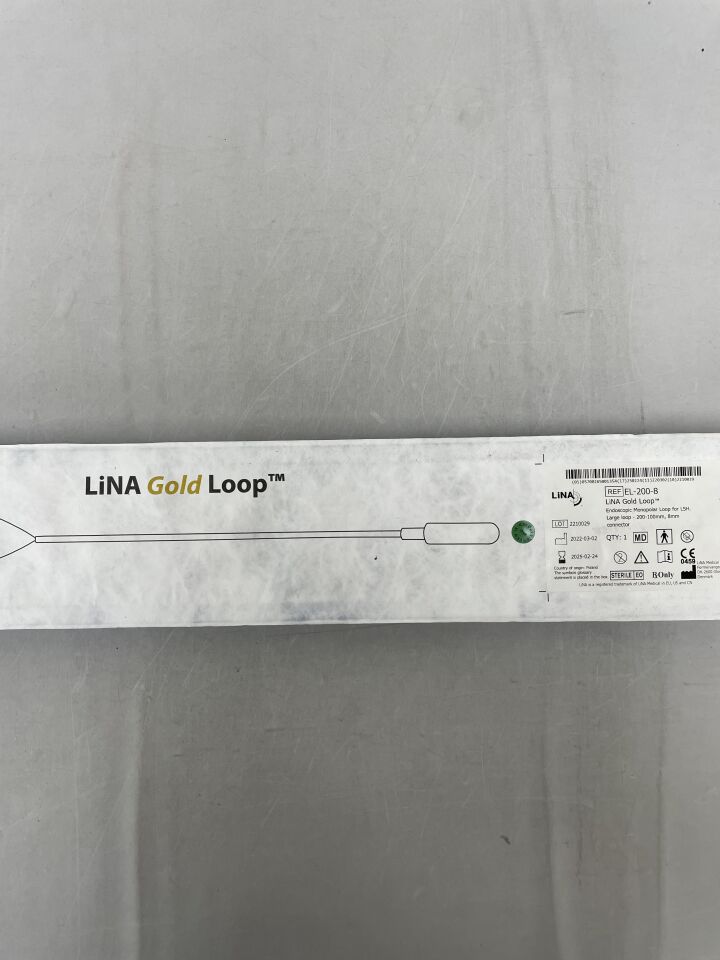 EL-200-8 - LINA MEDICAL - Endoscopic Monopolar Loop for LSH. Large Loop- 200-100mm, 8mm connector, (EA)