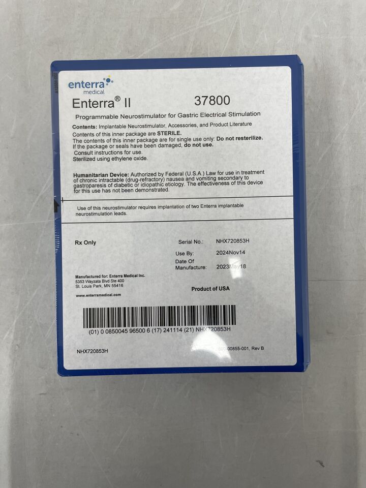 37800 - MEDTRONIC - Enterra II Programmable Neurostimulator for Gastric Electrical Stimulation, (BX/1) - ( Expiry Date: 2024-11-14 )