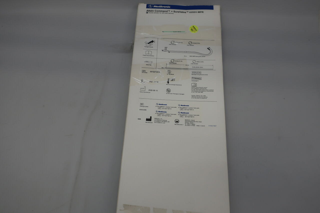6250V-MPR - MEDTRONIC - Attain Command + SureValve Guide Catheter for Left-Heart Delivery, (BX/1) - ( Expiry Date: 2025-03-04 )