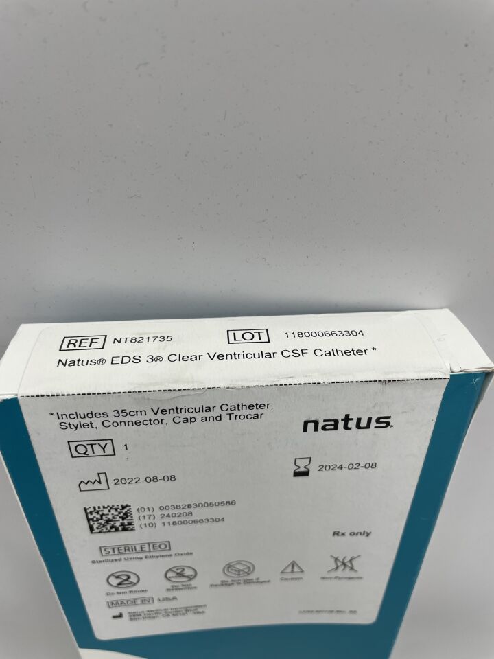 NT821735 - NATUS - evd standard clear ventricular catheter set, 1.5mm, (BX/1) - ( Expiry Date: 2024-08-20 )