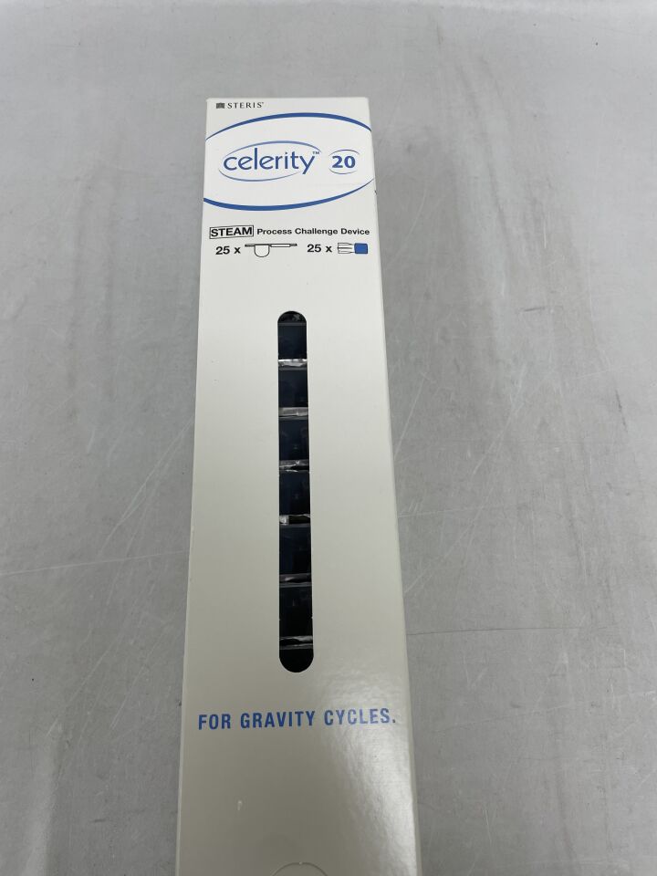 LCB050 - STERIS - Celerity 20 Steam Flush Pressure Pulse Process Challenge Device (25 pack & 25 controls), (BX/25) - ( Expiry Date: 2022-10-02 )