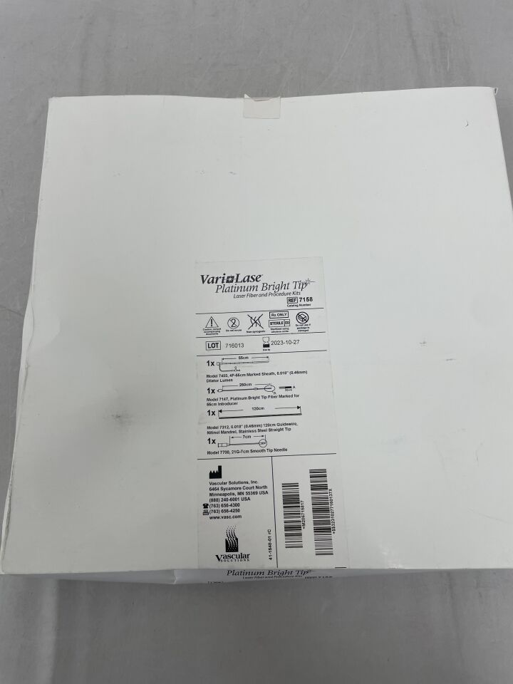 7158 - TELEFLEX - VariLase Platinum Bright Tip Laser Fiber and Procedure Kits, (BX/1) - ( Expiry Date: 2023-10-27 )