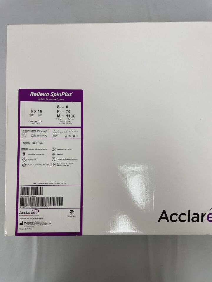RSP0616MFS - ACCLARENT - RELIEVA SPINPLUS BALLOON SINUPLASTY SYSTEM, 6x16 3 GUIDE KIT, ()