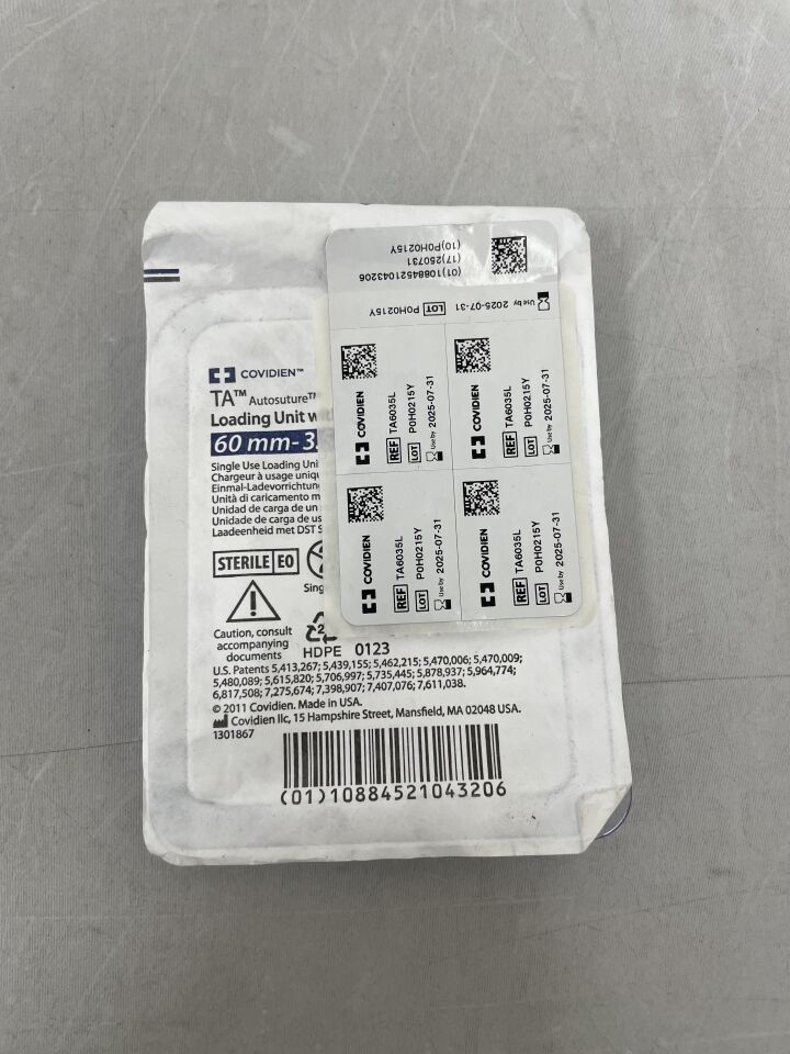 TA6035L - COVIDIEN - 採用 DST 系列技術的 60MM-3.5MM 裝載單元,(EA)-(有效期至:2025-07-31)